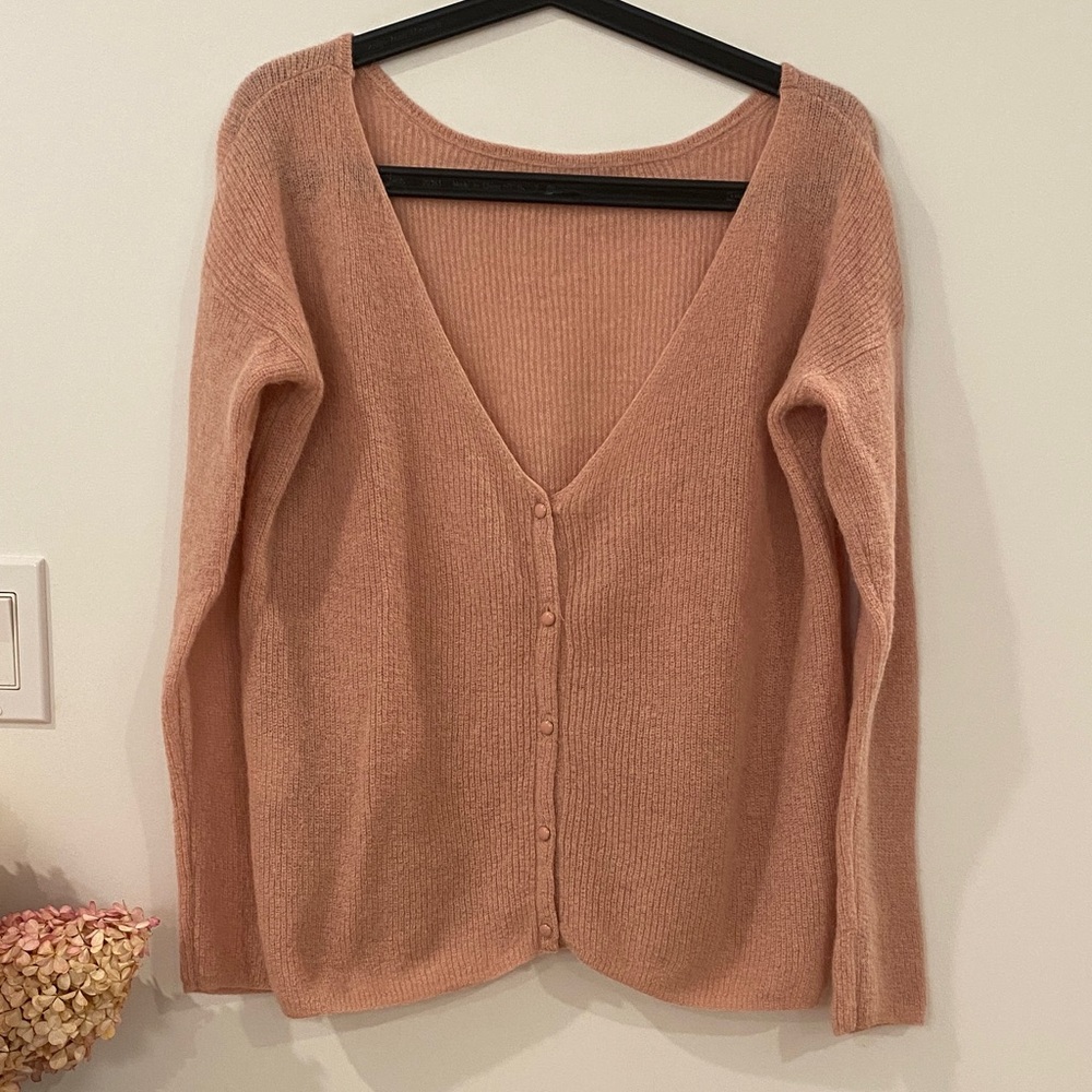 Sézane Blush Pink Barry Cardigan